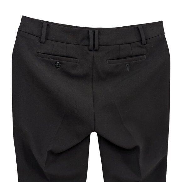 Talbots Hampshire Pants Womens Solid Black Flat Front Stretch Size 6P - Picture 4 of 11